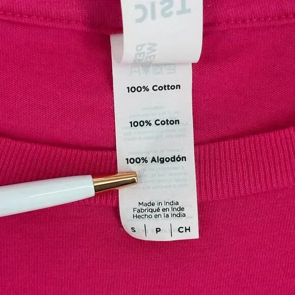 Air Supply Rhinestone T-Shirt Womens Pink Tee Short Sleeve Round Neck Cotton - Picture 8 of 11